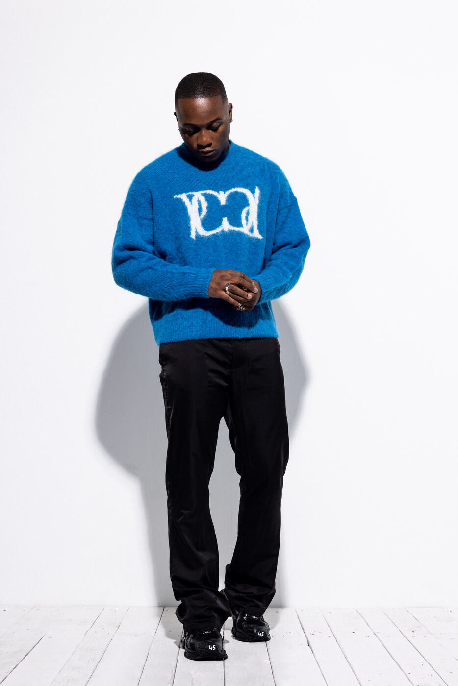 Imperial Blue Mohair Knit