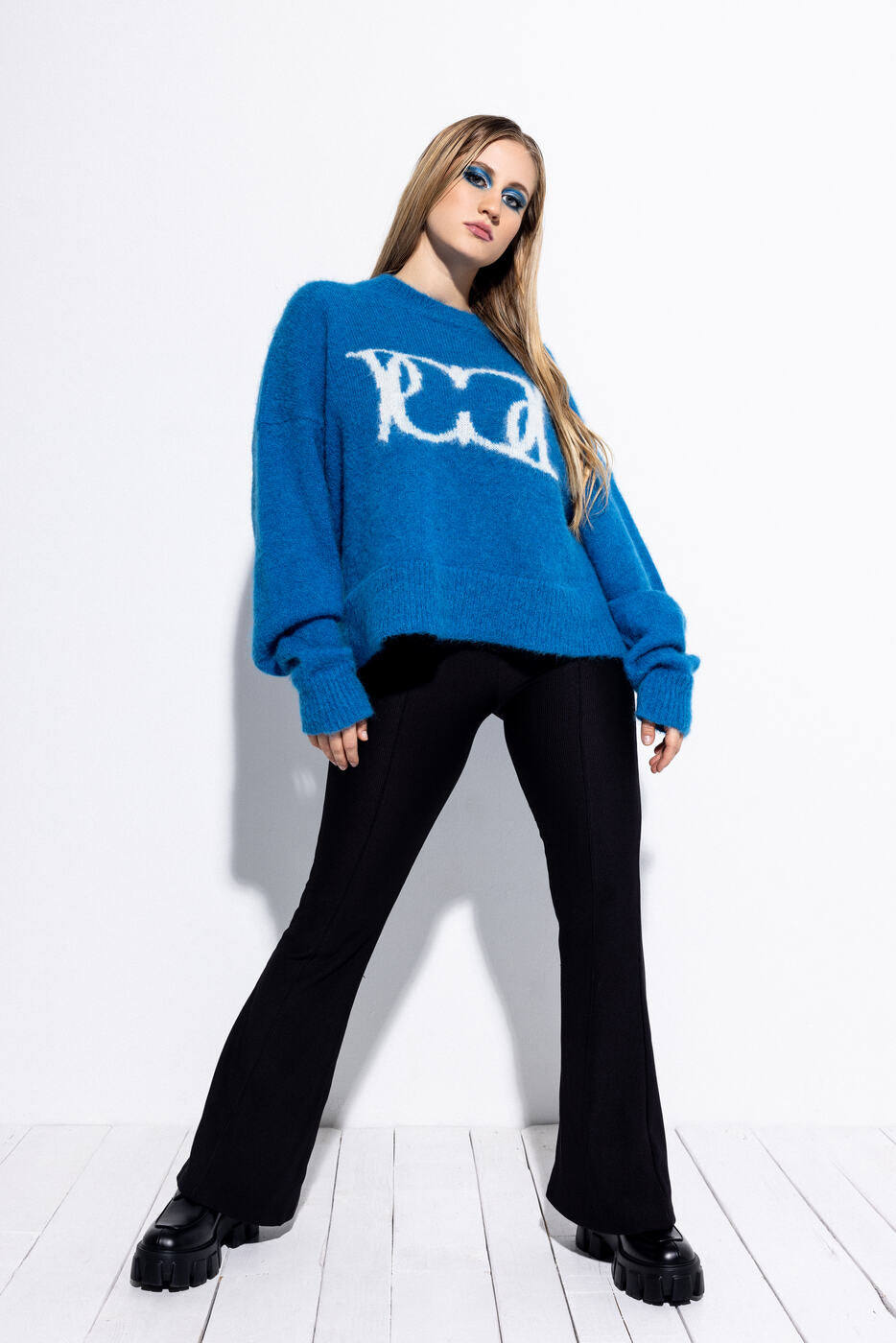 Imperial Blue Mohair Knit